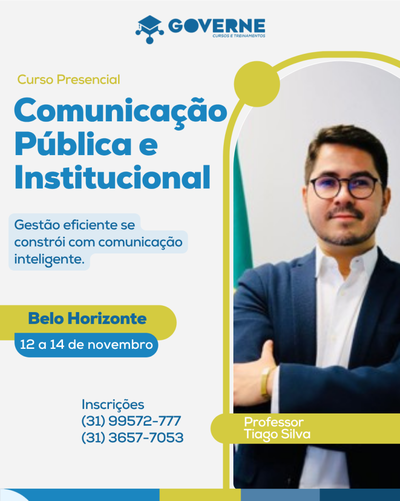 COMUNICAÇÃO PÚBLICA E INSTITUCIONAL